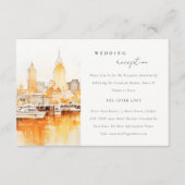 ナッシュビルエレガントシティスカイラインウェディングレセプション エンクロージャーカード (正面)