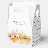 ナッシュビルエレガントシティスカイラインウォーターカラー結婚ズ フェイバーボックス (オープン)