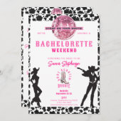 ナッシュビルカウガールディスコロデオ独身最後の週末 招待状 (正面/裏面)