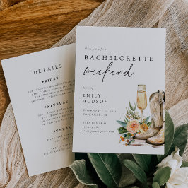 ナッシュビルカウボーイウェスタン独身最後の週末 招待状