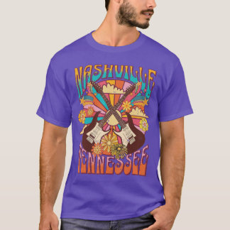 ナッシュビルカントリーミュージックシティ女子旅レトロナッシュB Tシャツ