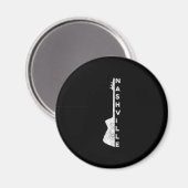 ナッシュビルギターカントリー音楽愛好家ギフト マグネット (正面/裏面)