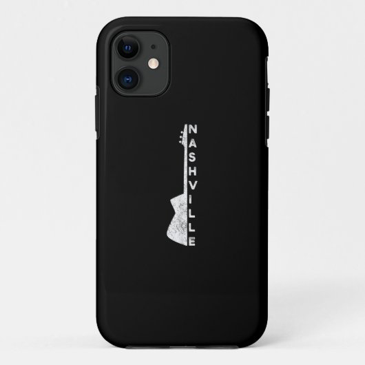 ナッシュビルギターカントリー音楽愛好家ギフト Case-Mate iPhoneケース (裏面)