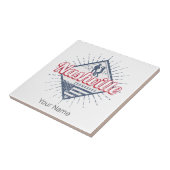 ナッシュビルシティテネシー統一された州ヴィンテージUSA タイル (側面)