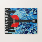 ナッシュビルスカイラインギターポスター ジグソーパズル (横)