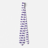 ナッシュビルスカイラインパープル ネクタイ (正面)