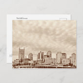 ナッシュビルスカイラインヴィンテージ効果 – はがき (正面/裏面)