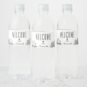 ナッシュビルスカイライン |ウェルカムメッセージ ペットボトルラベル (ボトル)