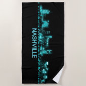 ナッシュビルスカイライン ビーチタオル (正面)