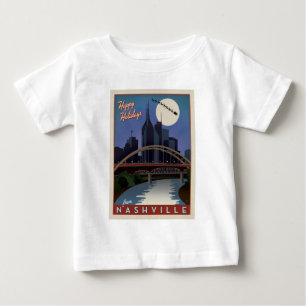 ナッシュビルスカイライン ベビーTシャツ