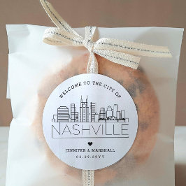 ナッシュビルスカイライン |結婚の歓迎 ラウンドシール