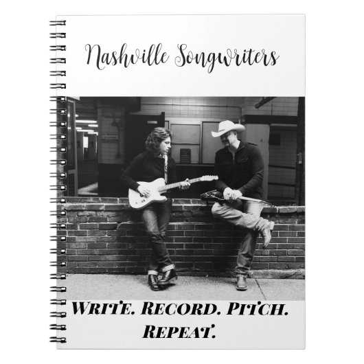 ナッシュビルソングライターメモ帳 ノートブック (正面)