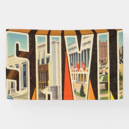 ナッシュビルテネシーからの挨拶 横断幕 (横)