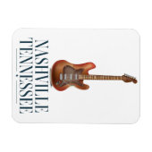 ナッシュビルテネシーのギター旅行ポスター マグネット (横)