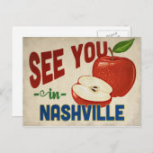 ナッシュビルテネシーアップルヴィンテージトラベル ポストカード (正面/裏面)