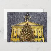 ナッシュビルテネシーキャピトルクリスマスツリーナイト ポストカード (正面/裏面)