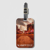 ナッシュビルテネシーシティビュー ラゲッジタグ (正面縦)