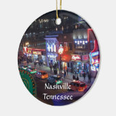 ナッシュビルテネシーダウンタウンホンキートンクス セラミックオーナメント (左)