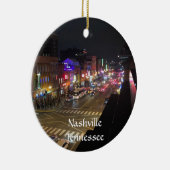 ナッシュビルテネシーダウンタウンミュージックロー セラミックオーナメント (右)
