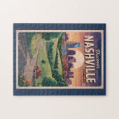 ナッシュビルテネシー南部ロードトラベルアート ジグソーパズル (横)