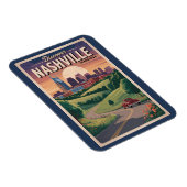 ナッシュビルテネシー南部ロードトラベルアート マグネット (右側)