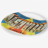 ナッシュビルテネシー州TNの古いヴィンテージ旅行記念品 ペーパープレート (アングル)