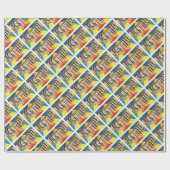 ナッシュビルテネシー州TNの古いヴィンテージ旅行記念品 ラッピングペーパー (フラット)