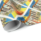 ナッシュビルテネシー州TNの古いヴィンテージ旅行記念品 ラッピングペーパー (ロールコーナー)