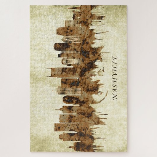ナッシュビルテネシー街並み ジグソーパズル (縦)