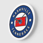 ナッシュビルテネシー ラージ壁時計 (傾斜)