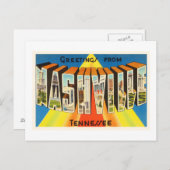 ナッシュビルテネシーTNオールドヴィンテージ旅行記念品 ポストカード (正面/裏面)