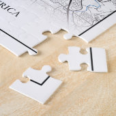 ナッシュビルテネシーUSAトラベルシティマップ ジグソーパズル (側面)