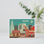 ナッシュビルテネシーVintageトラベルシティレトロ ポストカード (スタンド正面)