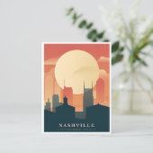 ナッシュビルテネシーVintageトラベルシティレトロ ポストカード (スタンド正面)