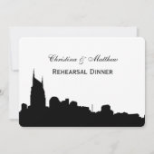 ナッシュビルテンスカイラインシルエットリハーサルディナー 招待状 (裏面)