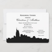 ナッシュビルテンスカイラインシルエットリハーサルディナー 招待状 (正面)