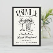 ナッシュビルバチェロレッテソーシャルカクテルの日程 招待状 (スタンド正面)