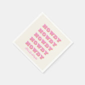 ナッシュビルバチェロレッテハウディピンクパーティーナプキンス スタンダードカクテルナプキン (角)