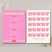 ナッシュビルバチェロレッテピンクの旅程 案内状