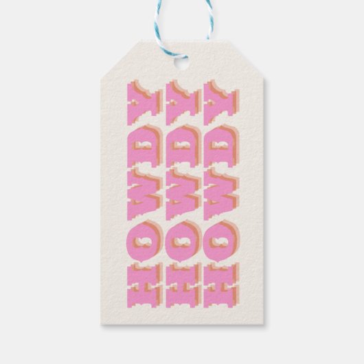 ナッシュビルバチェロレッテピンクハウディギフトラベル ギフトタグ (裏面)