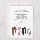 ナッシュビルバチェロレッテファッション週末の日程 招待状 (裏面)