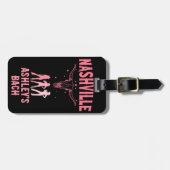 ナッシュビルバチェロレッテラストバッシュNash女性のカーボーイ ラゲッジタグ (正面横)