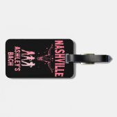 ナッシュビルバチェロレッテラストバッシュNash女性のカーボーイ ラゲッジタグ (裏面横)