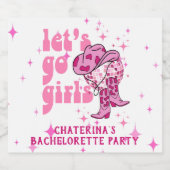 ナッシュビルバチェロレッテロデオウィークエンド スパークリングワインラベル (シングルラベル)