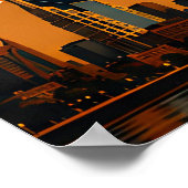 ナッシュビルブロードウェイ音楽地区 ポスター (角)