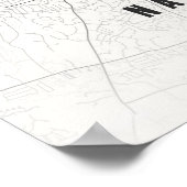 ナッシュビルポスター印刷テネシー市地図壁画 ポスター (角)