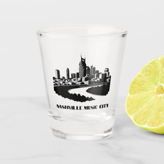 ナッシュビルミュージックシティショットグラス ショットグラス (正面)