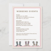 ナッシュビルラストロデオバチェロレッテ週末パーティー 招待状 (裏面)