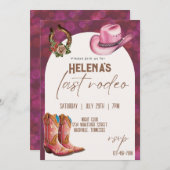 ナッシュビルラストロデオバチェロレッテ 招待状 (正面/裏面)