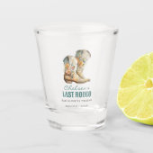 ナッシュビルラストロデオブーツバチェロレッテ ショットグラス (正面)
